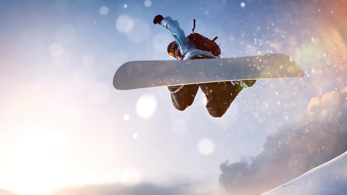 Snowboard with components from Krempel