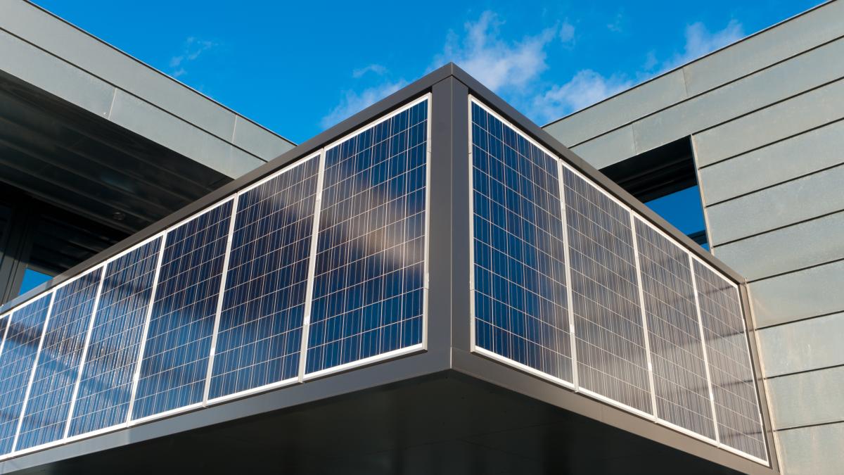 Fassadenintegrierte Solarpanel