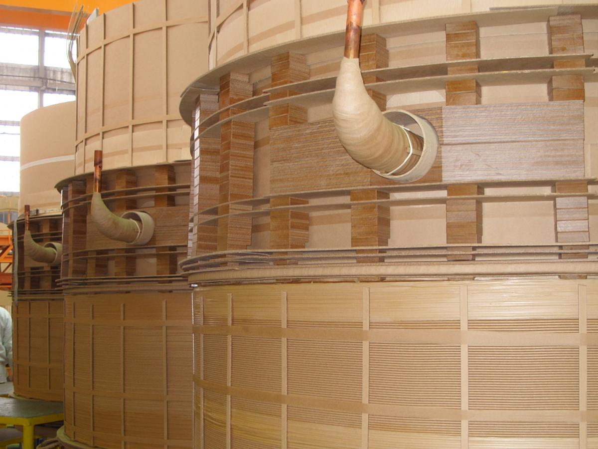 Transformer part in factory
